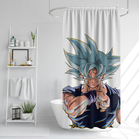 Goku shower curtain, anime shower curtain, waterproof shower curtain, anime shower curtains, Dragon Ball Shower Curtain,