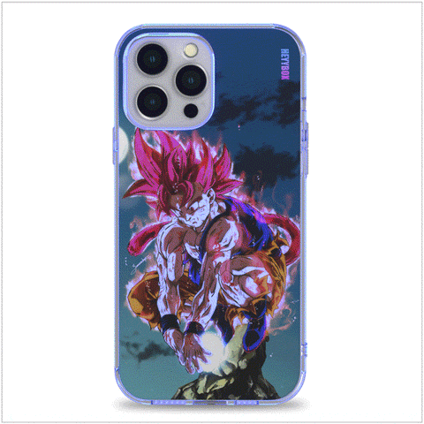 Goku Ssj God Tail LED case, Goku Ssj led case, led phone case, anime phone case, light up phone case, Dragon Ball led case, anime phone case, Samsung case, iPhone case,