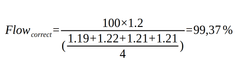 Une image d'une formule pour calculer le débit