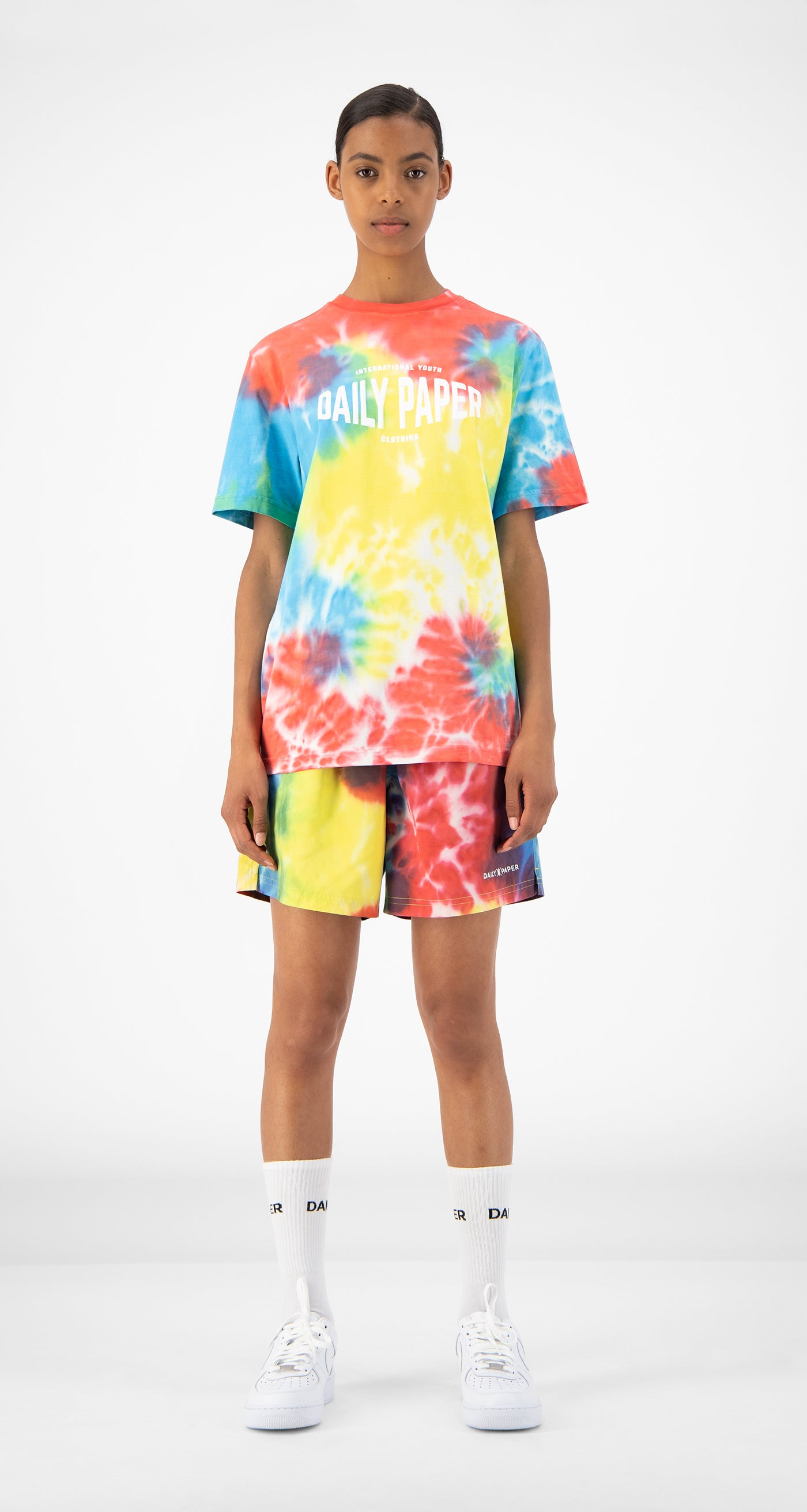 Daily Paper - Tie Dye Reprime Swim Shorts - Women Front