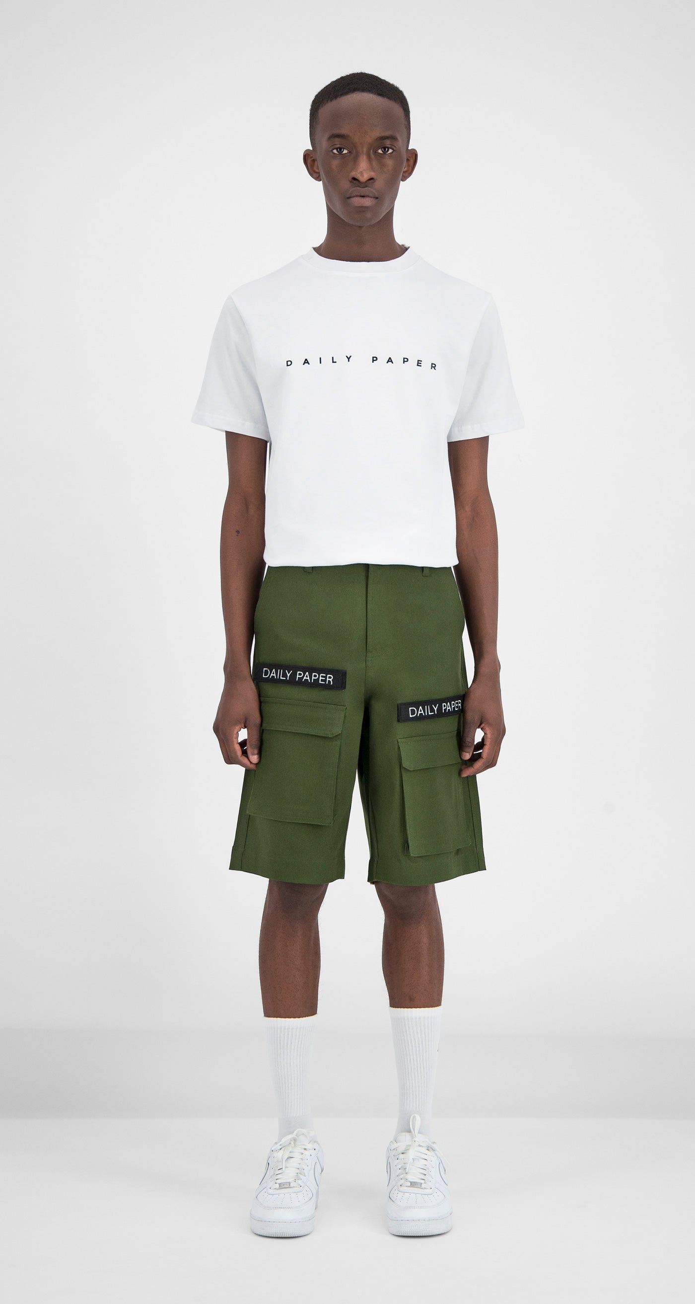 mens olive green cargo shorts