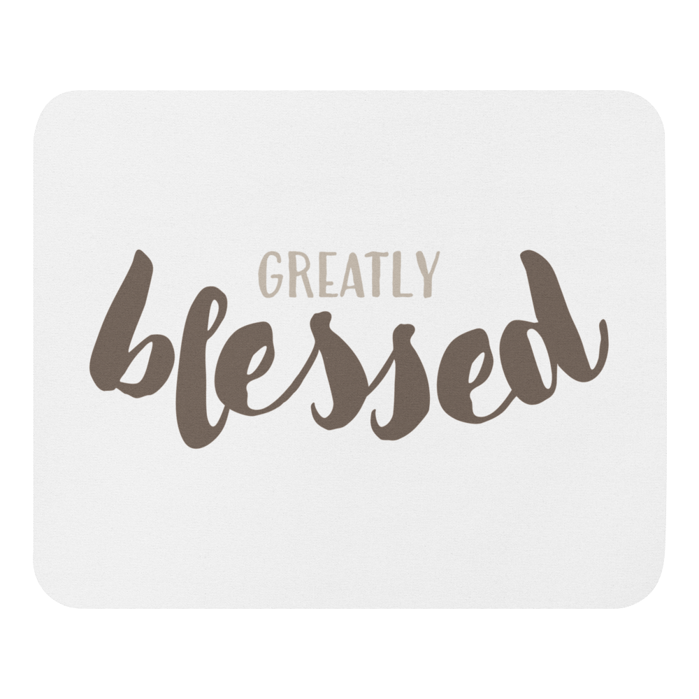 Greatly Blessed White Mousepad - Gaither Merchandise Store product image