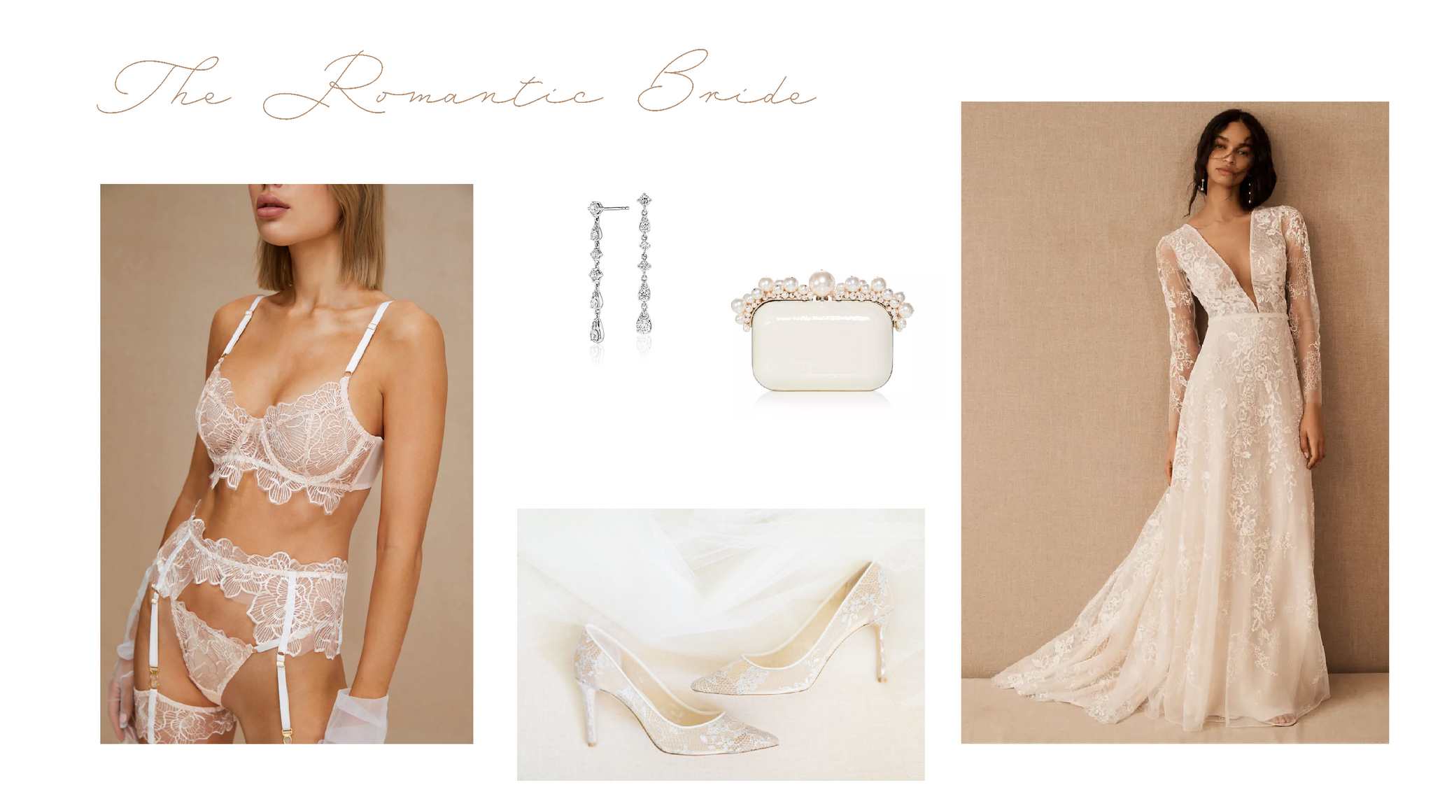 romantic bridal style with whimsical design details, floral, lace and see through flower lingerie is the best match