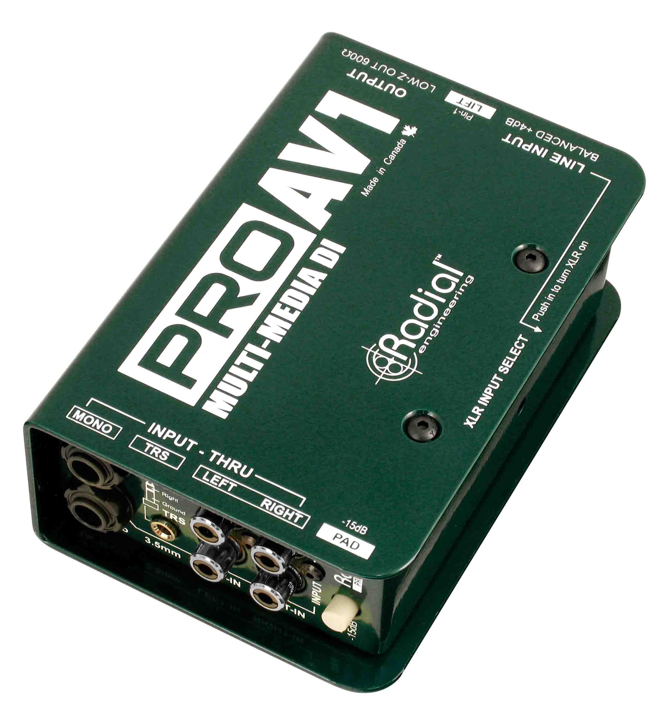Radial Engineering ProAV1 Passive Multimedia Direct Box