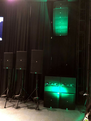 Mackie DRM Series Speakers Namm Booth