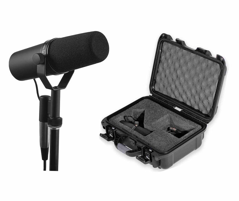 Samson Q2U Recording & Podcasting Kit with Microphone, Crane Arm, Cables,  and Straps (Gray Mic)