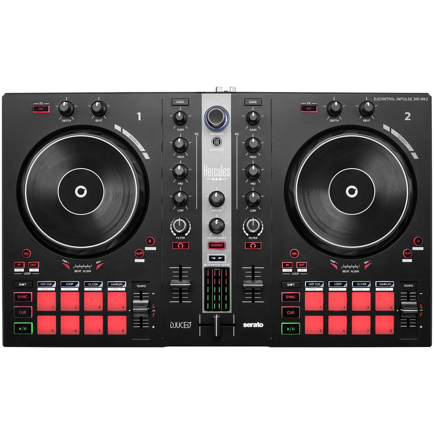 Hercules DJ Control Inpulse 200 With Built-In Audio Interface DJ