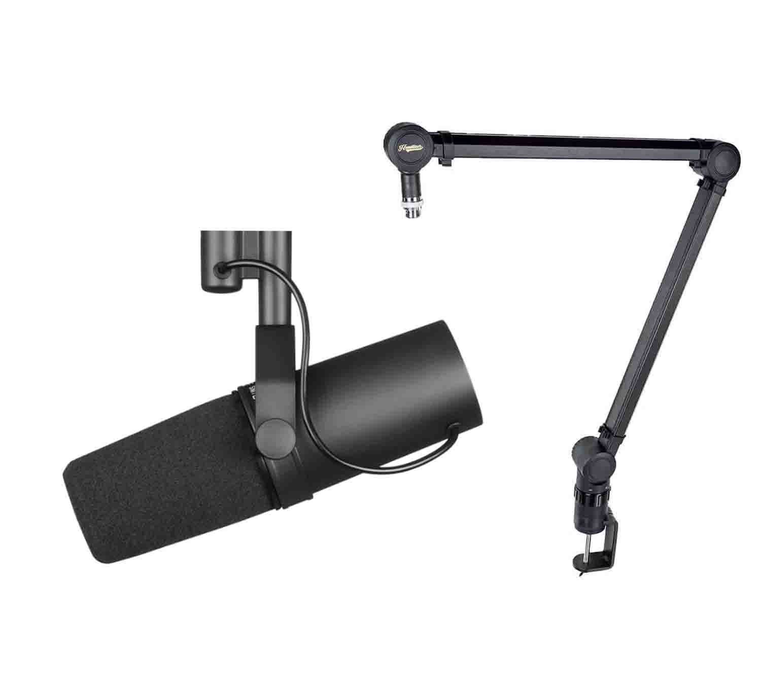 Shure SM7B Dual Broadcast Microphone Bundle tourPack with Boom Arm and –  avBYFP