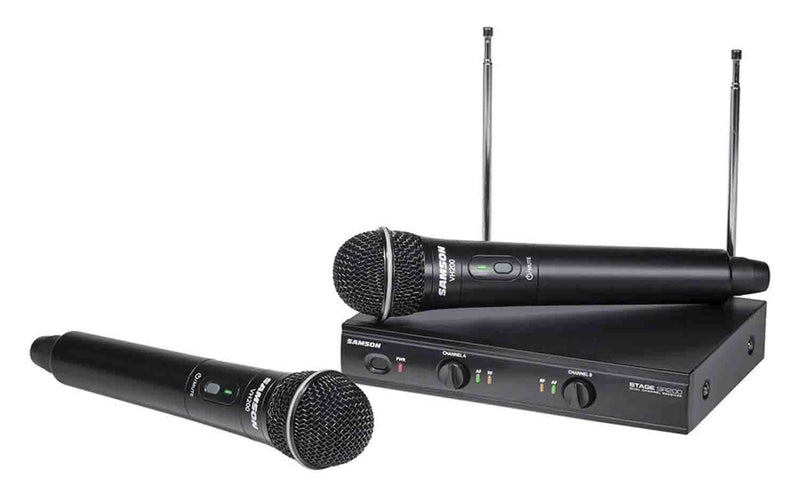 Samson SWS200HH-C Stage 200 Dual-Channel Handheld VHF Wireless System - Channel C