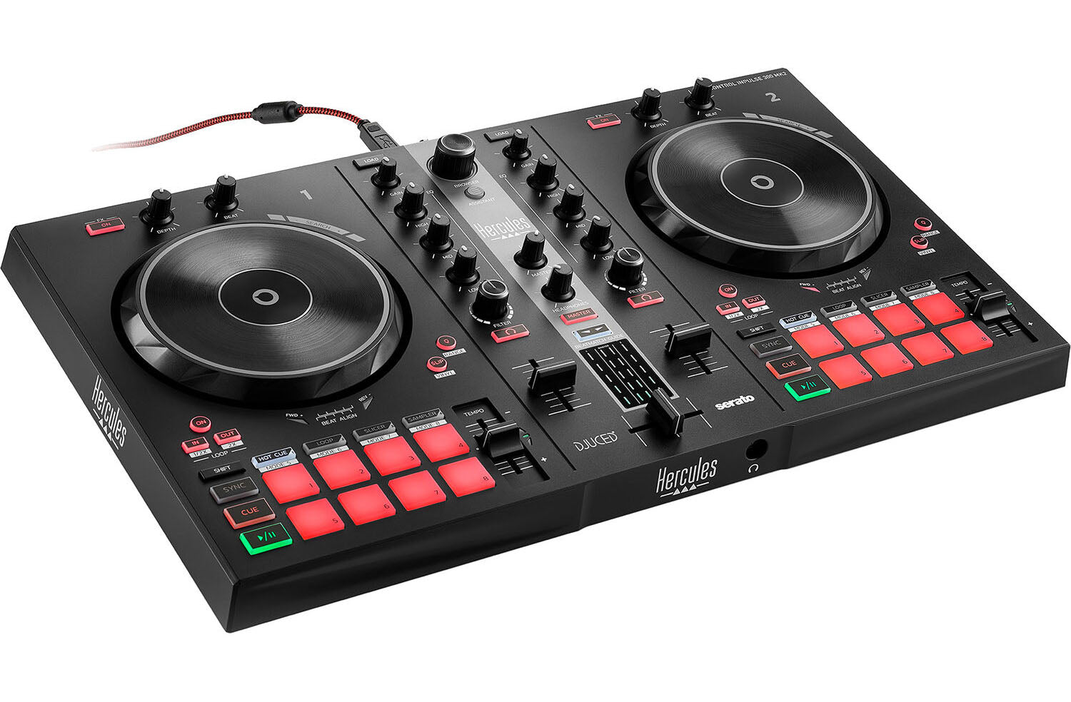 Hercules DJ Control Inpulse 200 With Built-In Audio Interface DJ