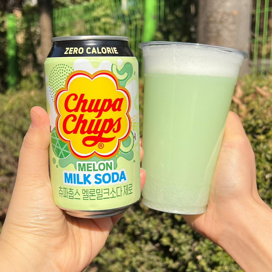 Soda zero sữa dưa lưới Chupa Chups 350ml