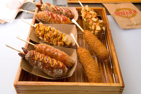 hotdog phô mai Hàn Quốc