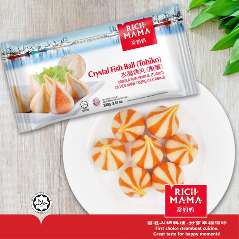 Cá viên nhân trứng cá Tobiko Rich Mama 240g