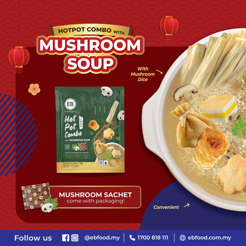 Combo viên thả lẩu 5 trong 1 kèm súp nấm EB 600g