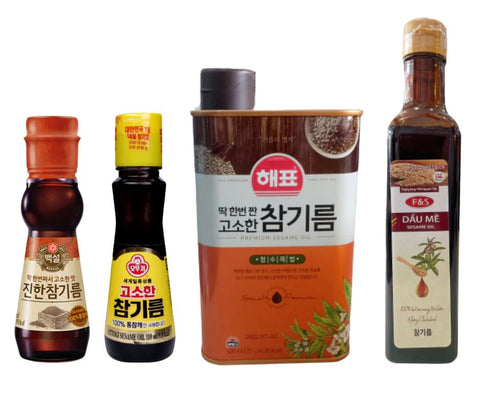 Dầu mè sử dụng trong ẩm thực Hàn Quốc