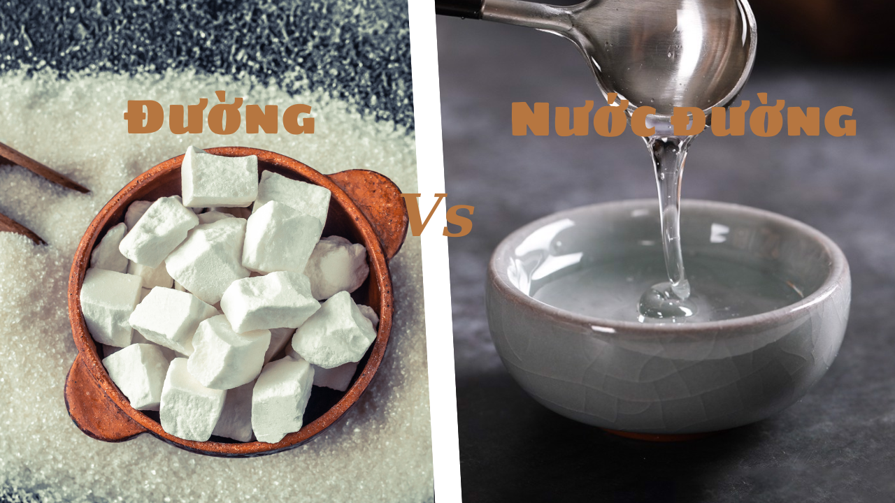 so sánh đường và nước đường