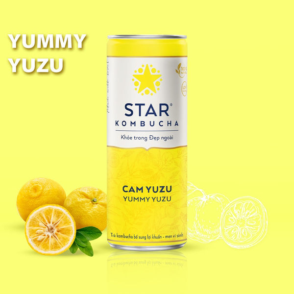 Trà lên men Star Kombucha vị cam yuzu 