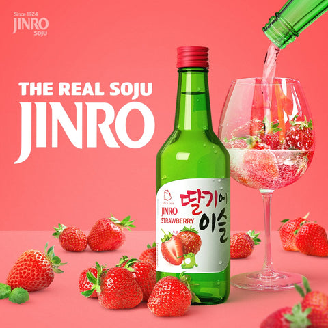Rượu Soju Jinro Dâu 360ml