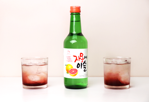 soju mix cùng giấm uống trái cây