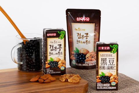 Sữa óc chó, đậu đen và hạnh nhân Hàn Quốc