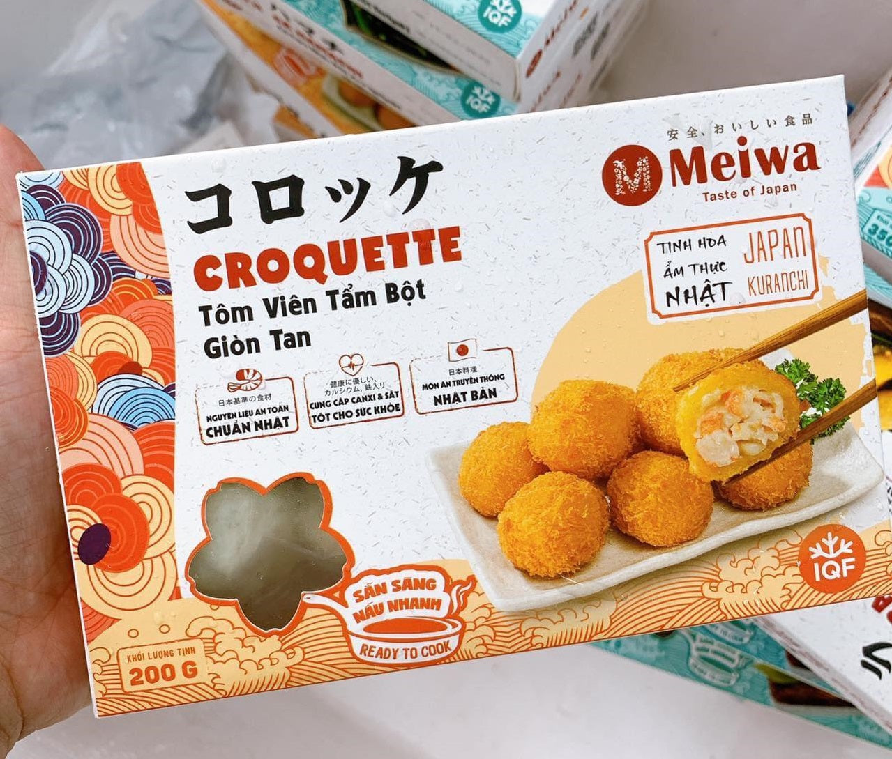 tôm viên tẩm bột Croquette Meiwa 200g