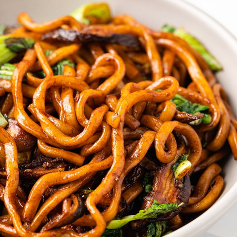 Mì udon xào xốt teriyaki