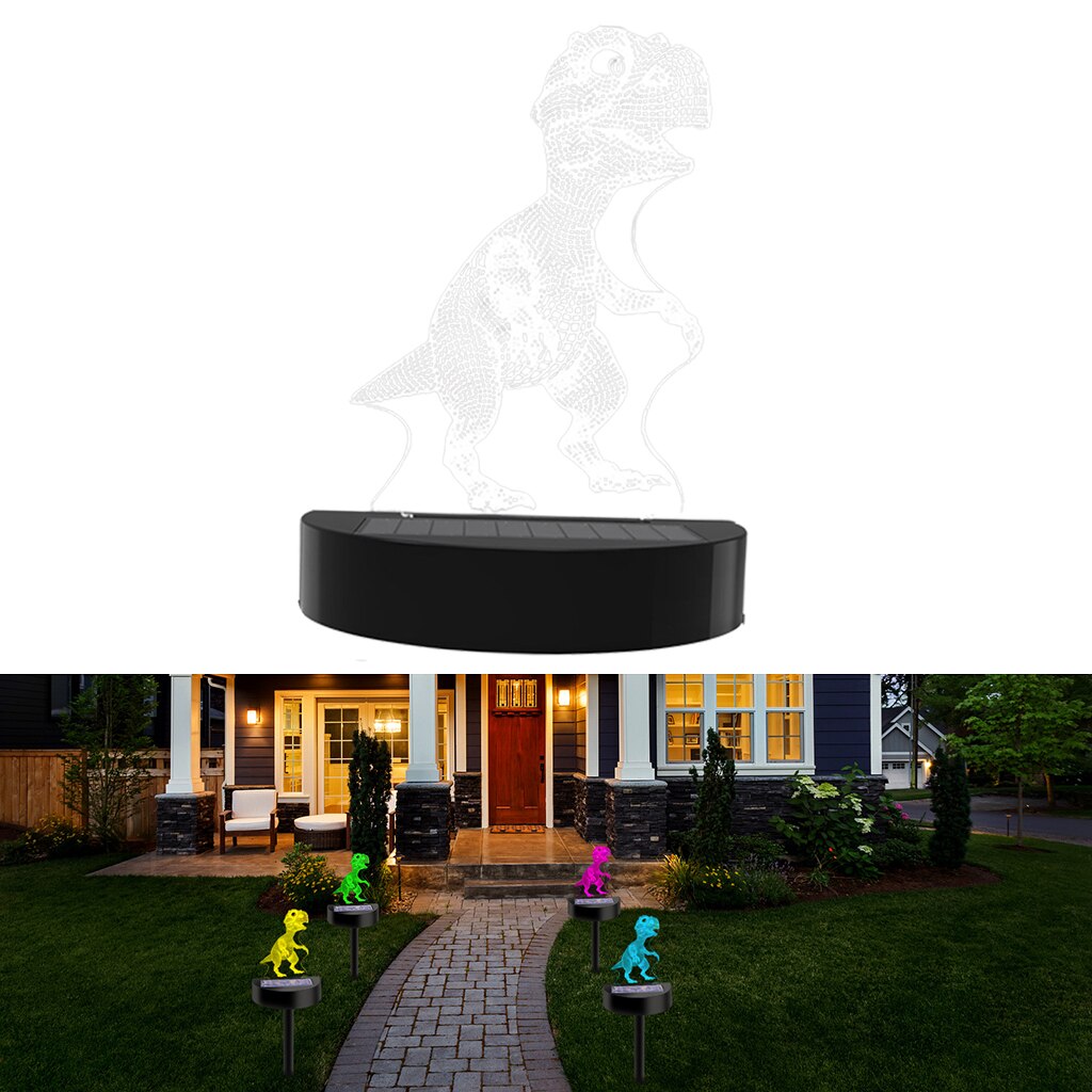 solar dinosaur lights