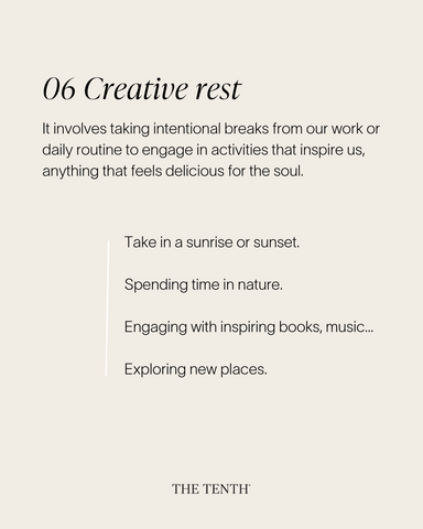 ways to have creative rest to recharge for mothers