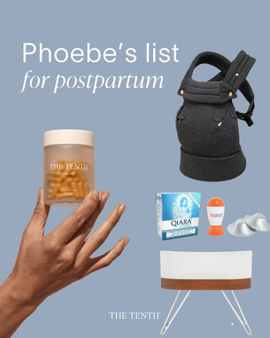 Phoebe Simmonds postpartum list from the memo