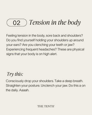Tension in your body in postpartum