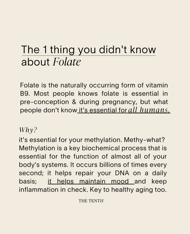 what does folate do to the body