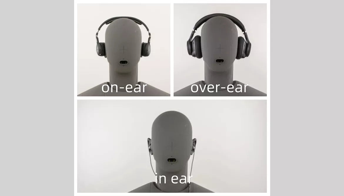 the comprasion of over-ear vs. on-ear vs. in ear headphones