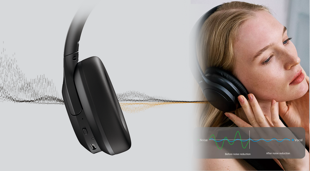 Active noise canceling Sanag headphone