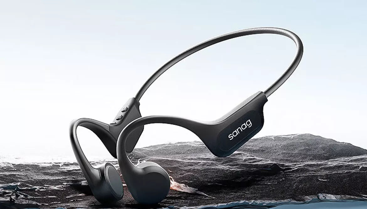 high speed flash connection of  sanag b60s pro bone conduction headphones