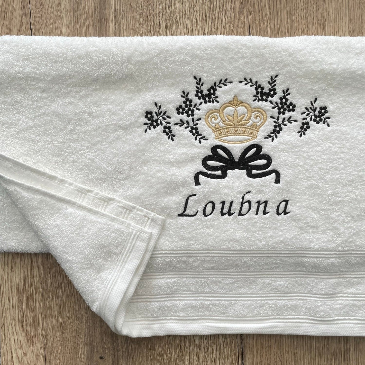 Heel boos personeel leugenaar Gepersonaliseerde handdoek met tekst – BDL Embroidery