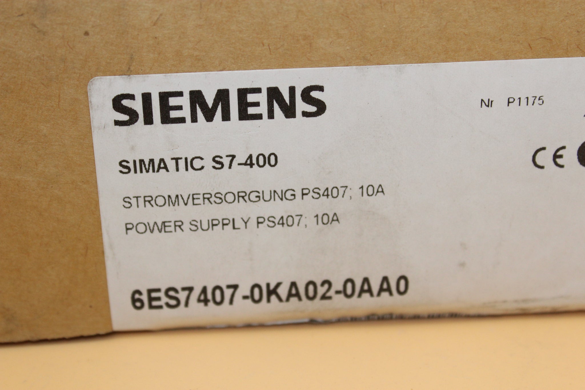 オリジナルデザイン手作り商品 Siemens PLC 6ES7407-0KA02-0AA0シールボックス