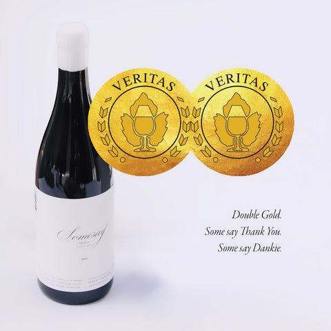 Somesay Shiraz 2021 wins Double Gold at Veritas Awards