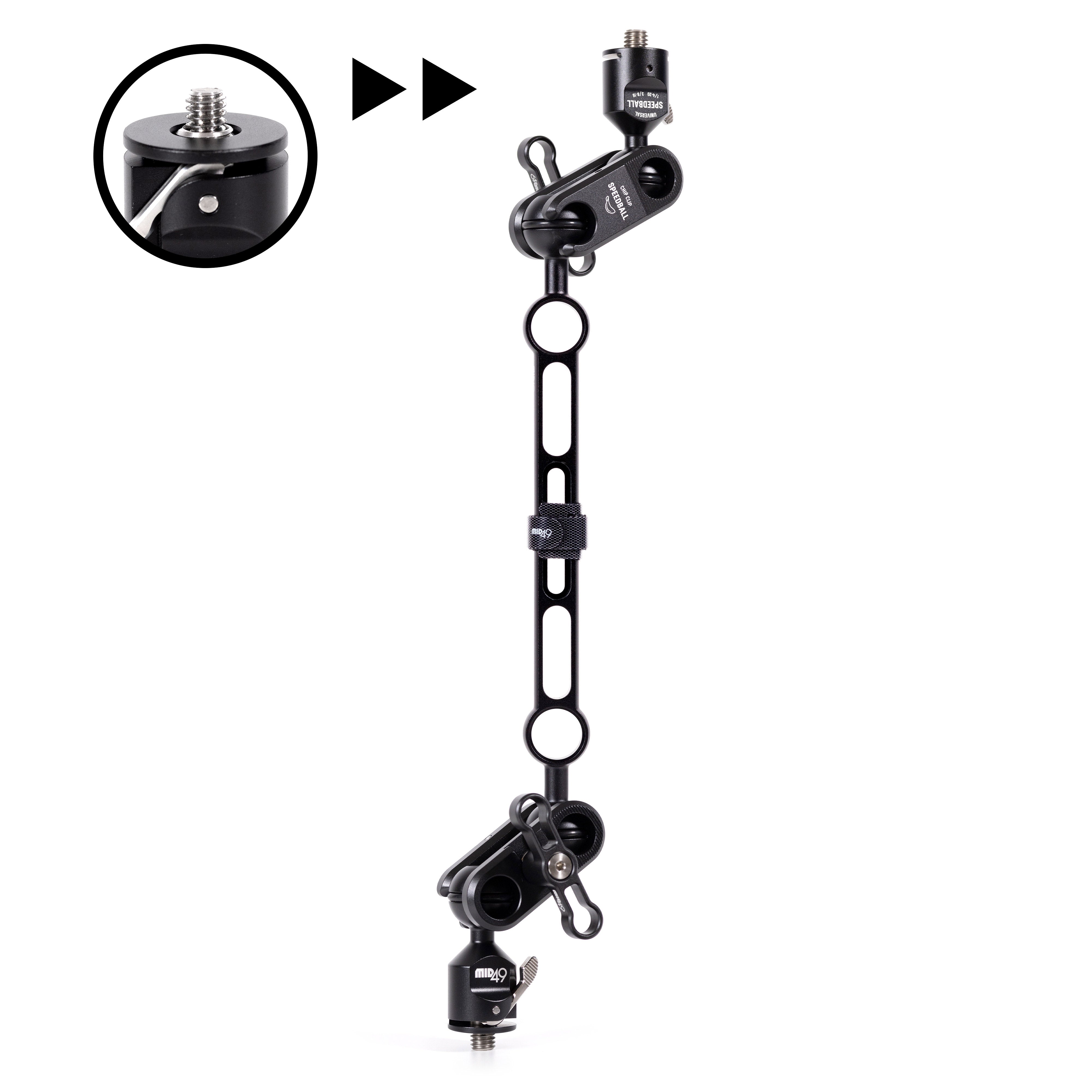 Universal Speedball Monitor Arm (6 Inch)