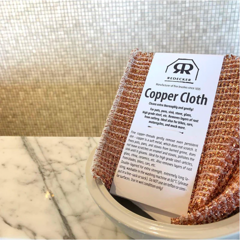 image of Copper Cloths by Redeker on a counter in a bowl