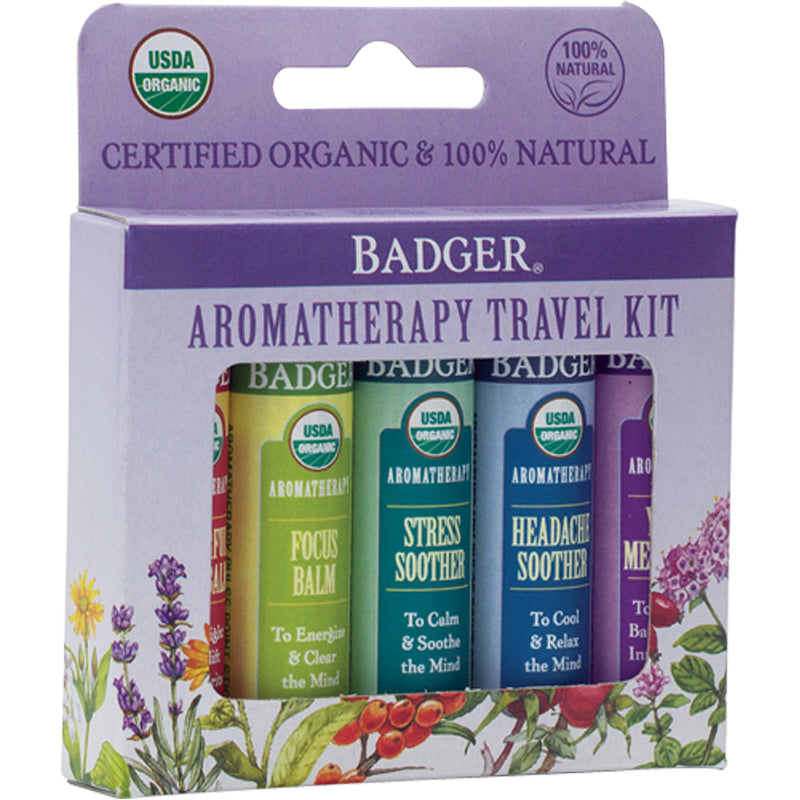 Badger Organic Aromatherapy Travel Kit Stocking Stuffers