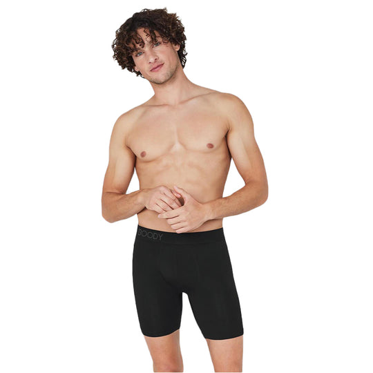 Boody Organic Bamboo Mens Underwear Boxer Shorts Briefs, Black
