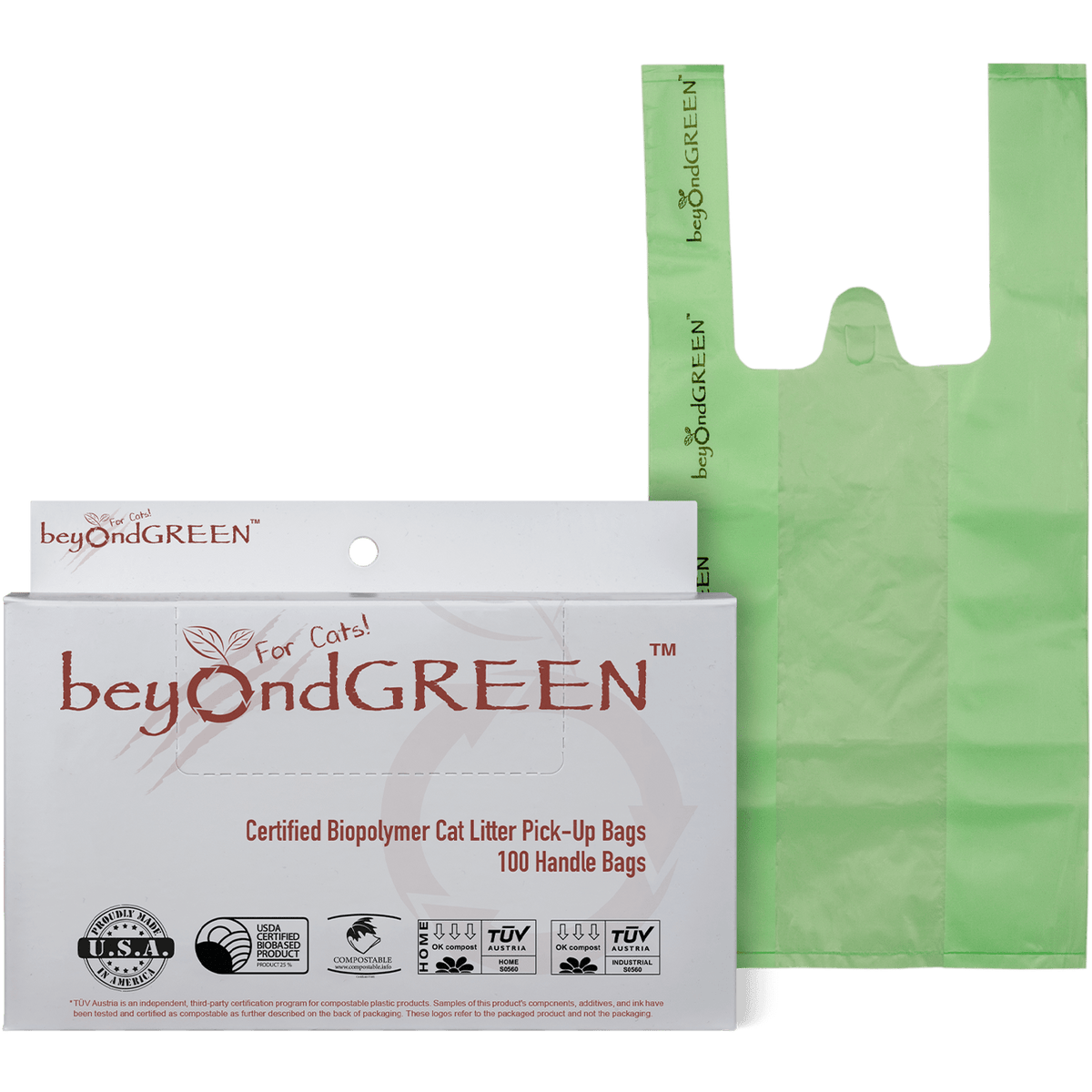 beyondGREEN Plant-Based Trash Liner - 50 Bags - 5 Gallon - 20 x 25