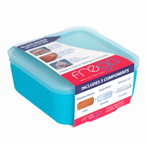 Preserve Food Storage, Aquamarine Square, 25 Ounce - 2 pack