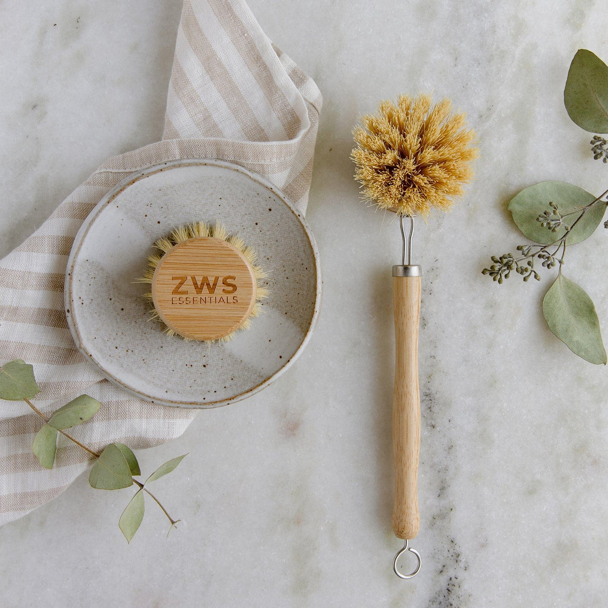 ZWS Essentials Pot Scrubber - Eco Friendly Scrub Brush - ZWS