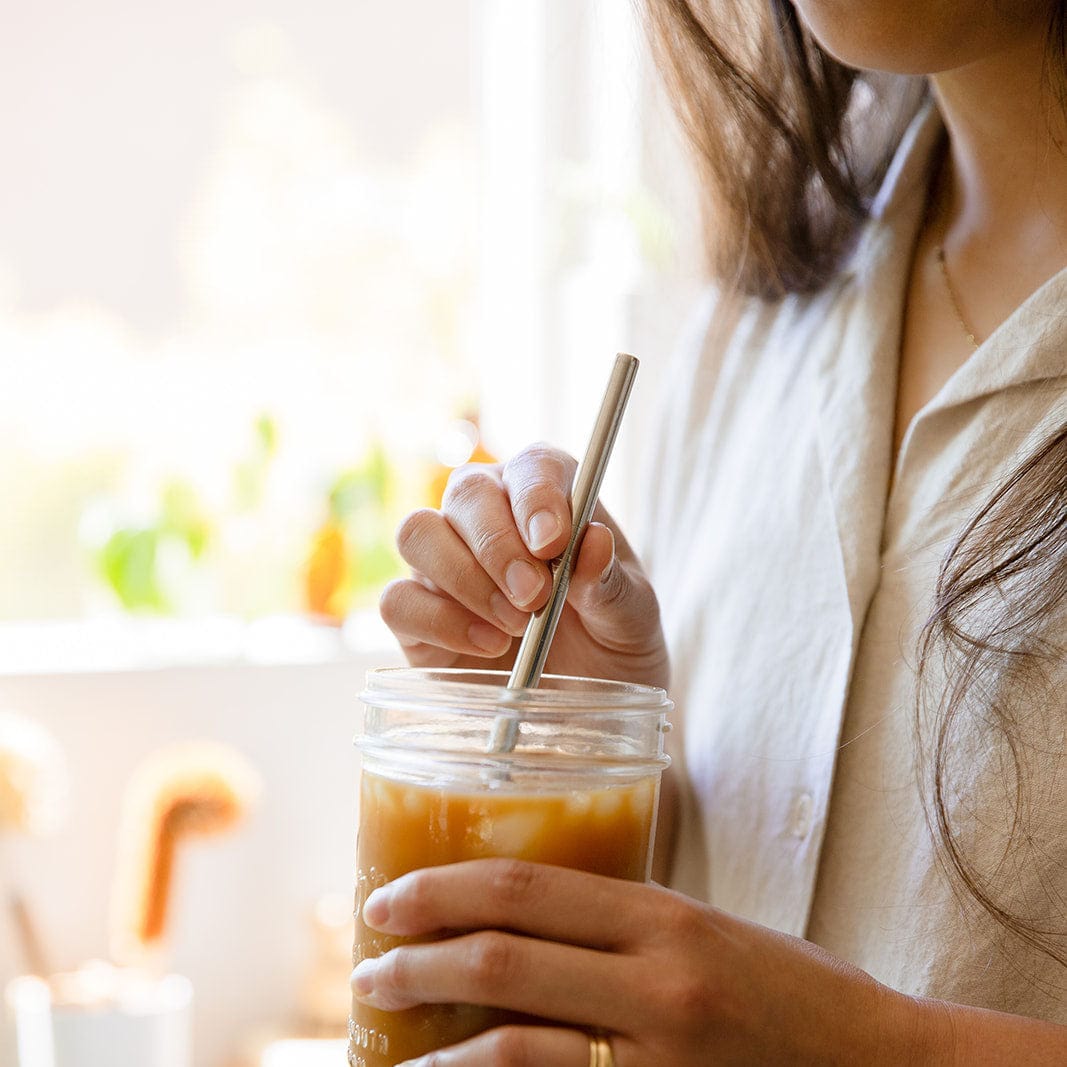 WIDE SINGLE GLASS STRAW- smoothie & milkshakes– Simply Straws