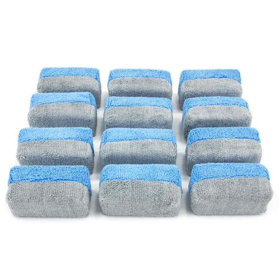 Autofiber Mini Microfiber Coating Applicator Sponge with Plastic Barrier