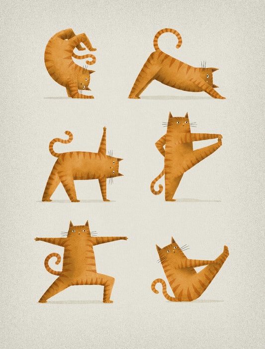 Cute Cat Dancing Pattern - 03 Yoga Mat by Studio Grafiikka - Fine Art  America