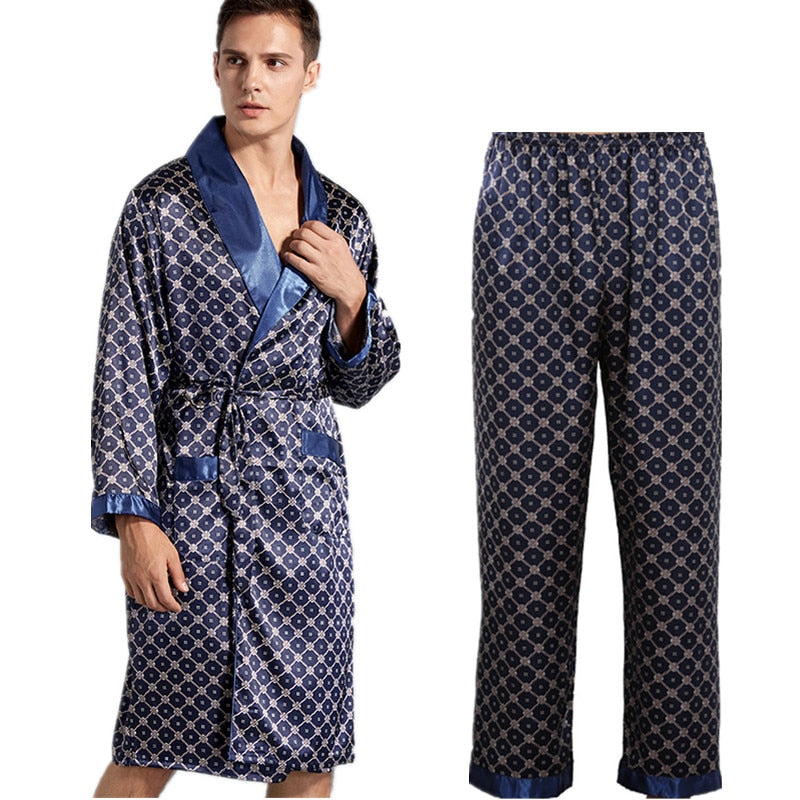 Men's Kimono Style Pajama Set