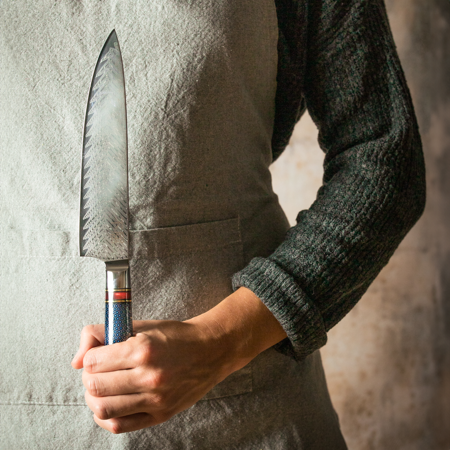 noże japońskie nóż japoński szefa kuchni kuchenny VG-10 noże ze stali damasceńskiej profesjonalny nóż szefa kuchni nóż ze stali damasceńskiej