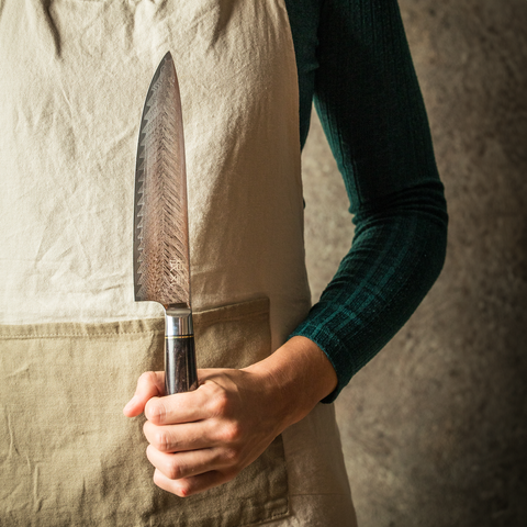 noże japońskie nóż japoński szefa kuchni kuchenny VG-10 noże ze stali damasceńskiej profesjonalny nóż szefa kuchni nóż ze stali damasceńskiej